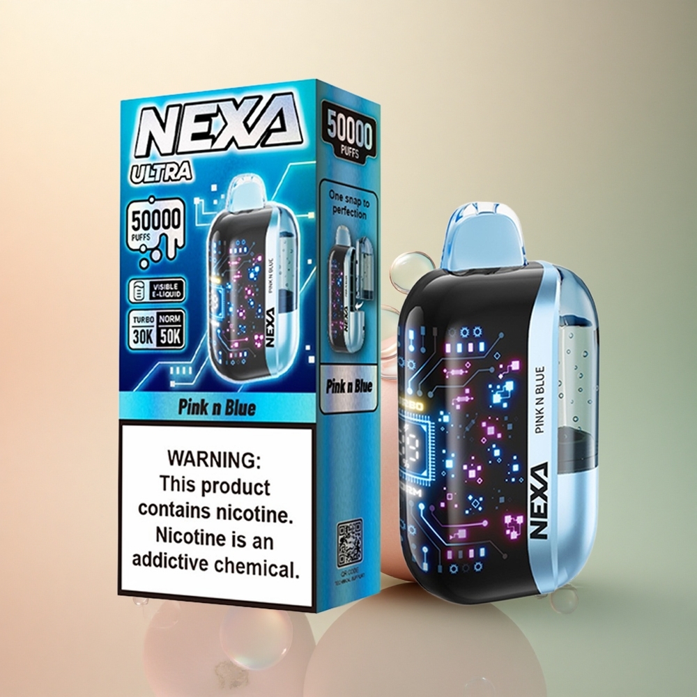 NEXA Ultra 50000 Puffs ורוד וכחול 20מל 5% ניקוטין