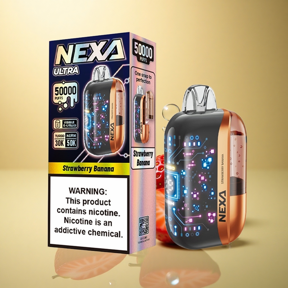 NEXA Ultra 50000 Puffs תות בננה 20מל 5% ניקוטין