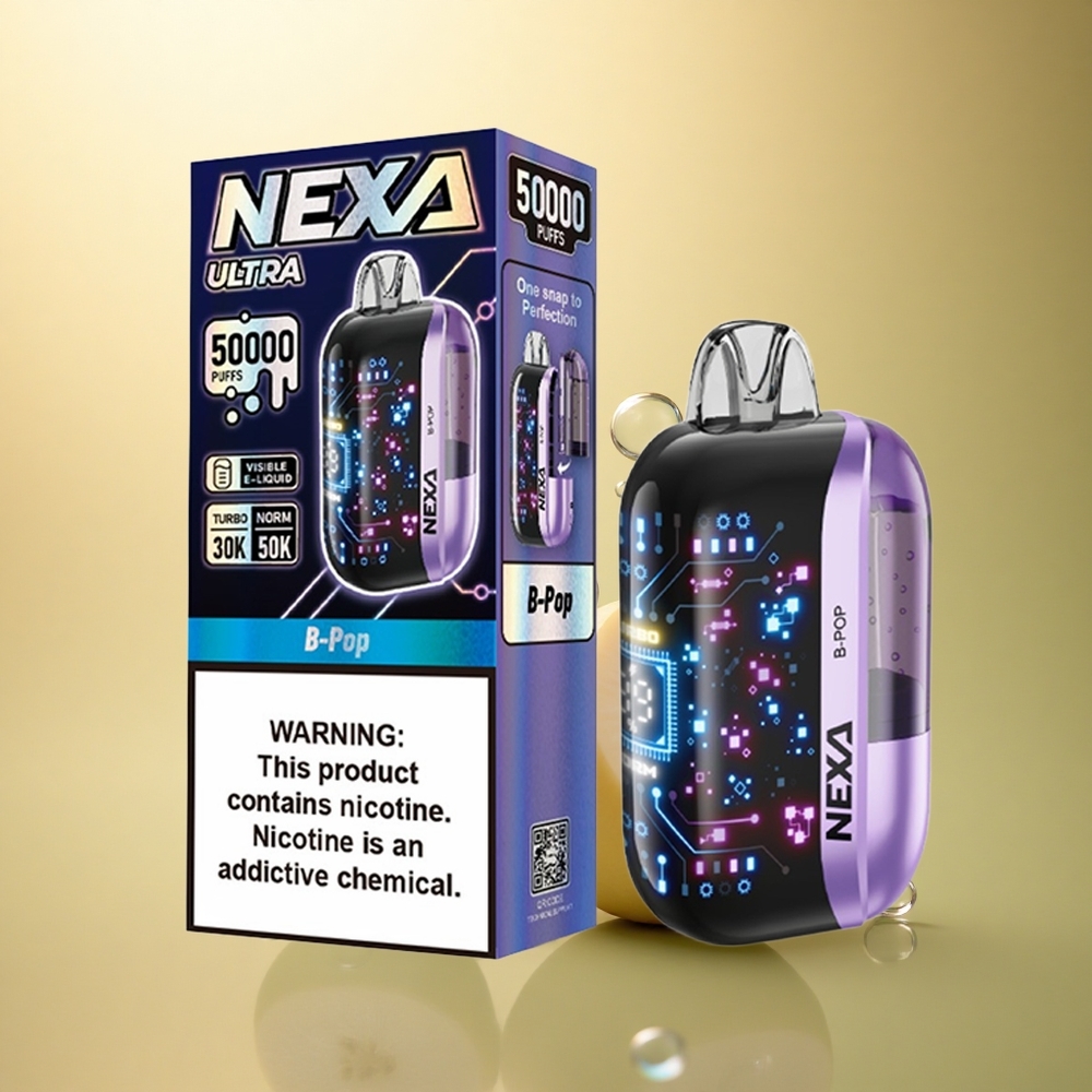 NEXA Ultra 50000 Puffs בּ-פּוֹפּ 20מל 800mAh 5% ניקוטין