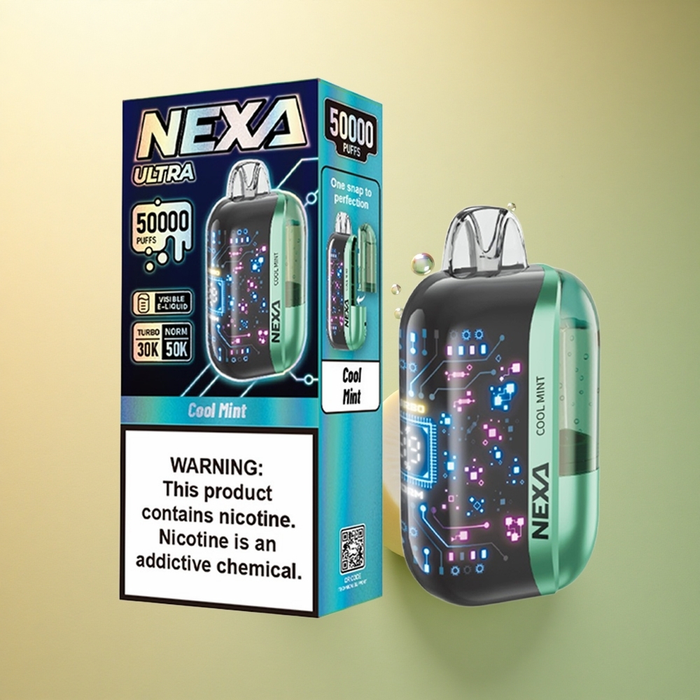 NEXA Ultra 50000 Puffs מנטה קריר 5% ניקוטין 800mAh