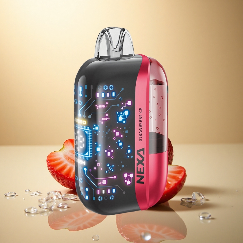 NEXA Ultra 50000 Puffs גלידת תות עם סוללת 800mAh וניקוטין 5%