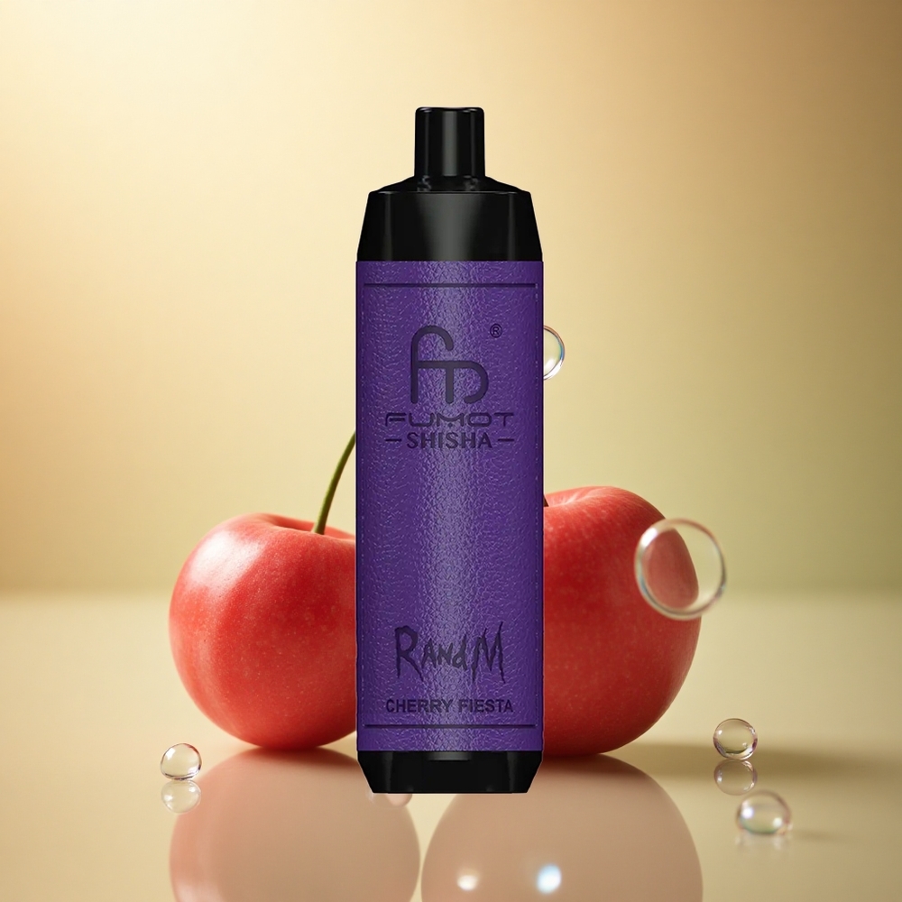 RandM Fumot Shisha 10000 Puffs חגיגת הדובדבן עם סוללת 850 mAh וניקוטין 0.5%