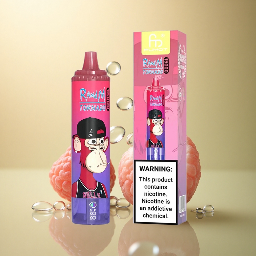 RandM Fumot Tornado 15000 Puffs בלוֹעַ פַּטֶלֶת 25מל 0.9אוֹם