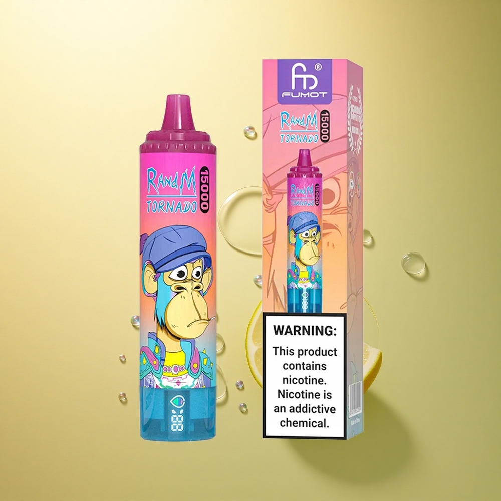 RandM Fumot Tornado 15000 Puffs לימונדה עם 25 מל ו-850mAh