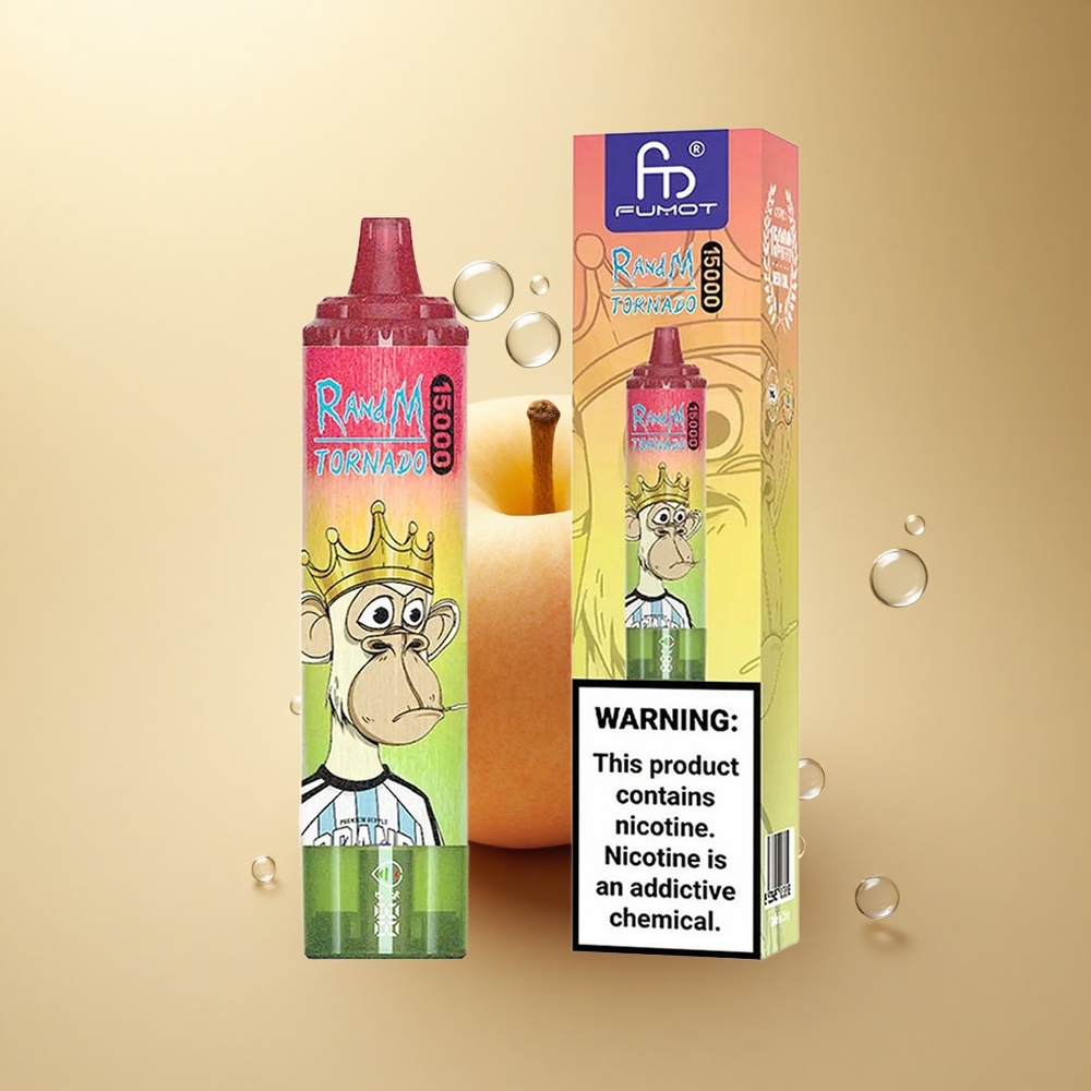 RandM Fumot Tornado 15000 Puffs תפוח אגס אפרסק 25ml 850mAh