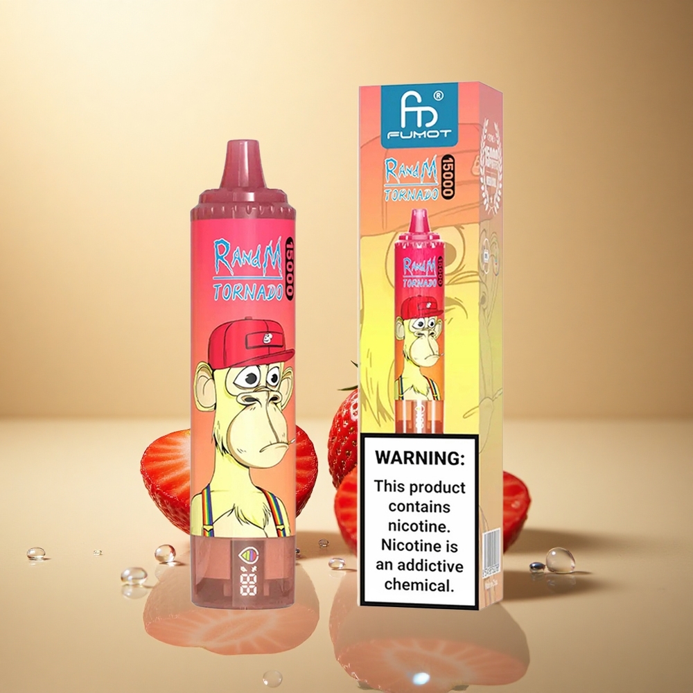 RandM Fumot Tornado 15000 Puffs תות בר אדום 25ml 850mAh