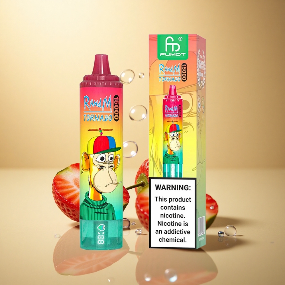 RandM Fumot Tornado 15000 Puffs תות קיווי 25ml 850mAh