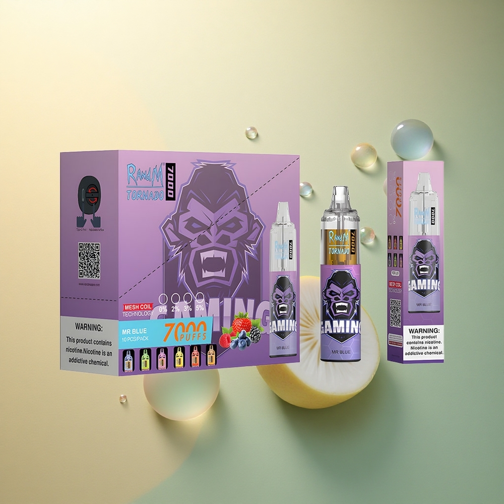 RandM Fumot Tornado 7000 Puffs דוקטור כחול 14 מל ניקוטין 5% סליל מש