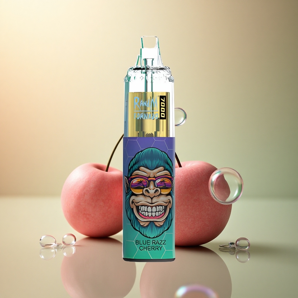 RandM Fumot Tornado 7000 Puffs דובדבן כחול ראז עם סוללת 850 mAh