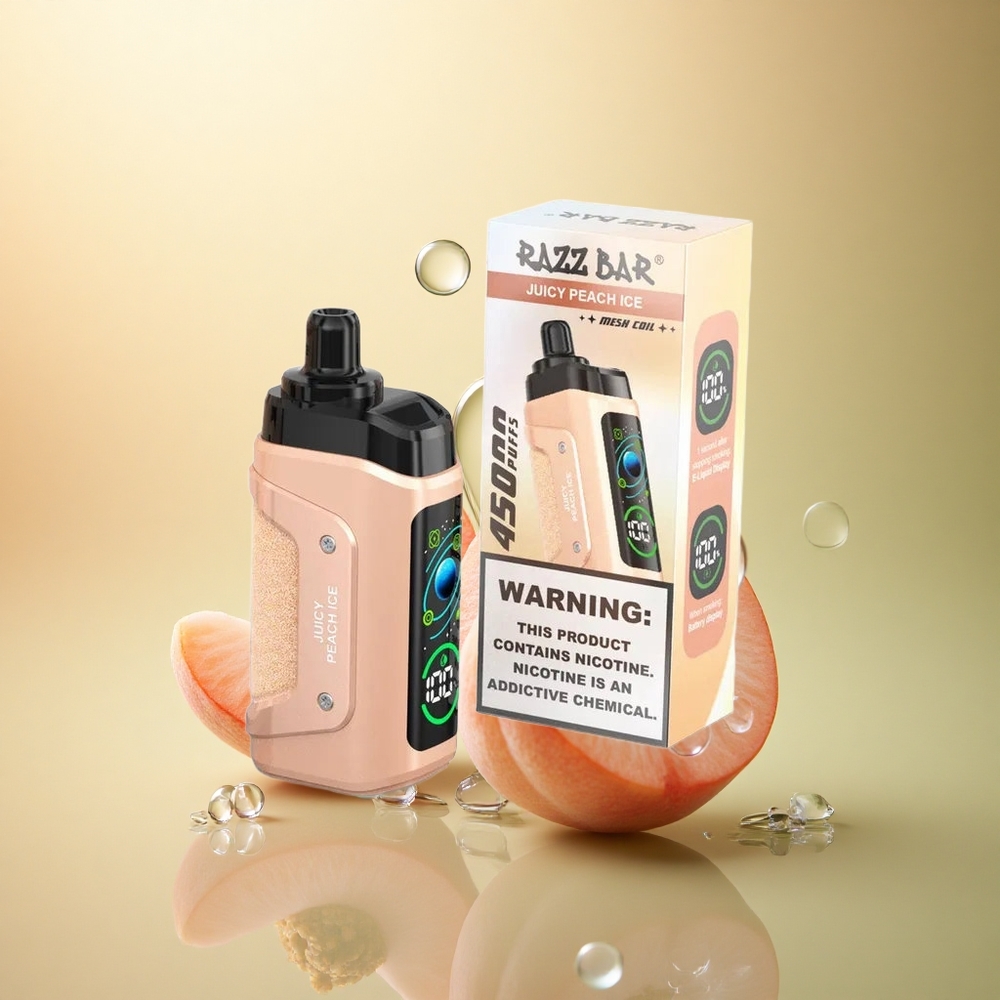 Razz Bar 45000 Puffs ענבים מתוקים קרח עם סליל 1.0 אוהם ו-650 mAh