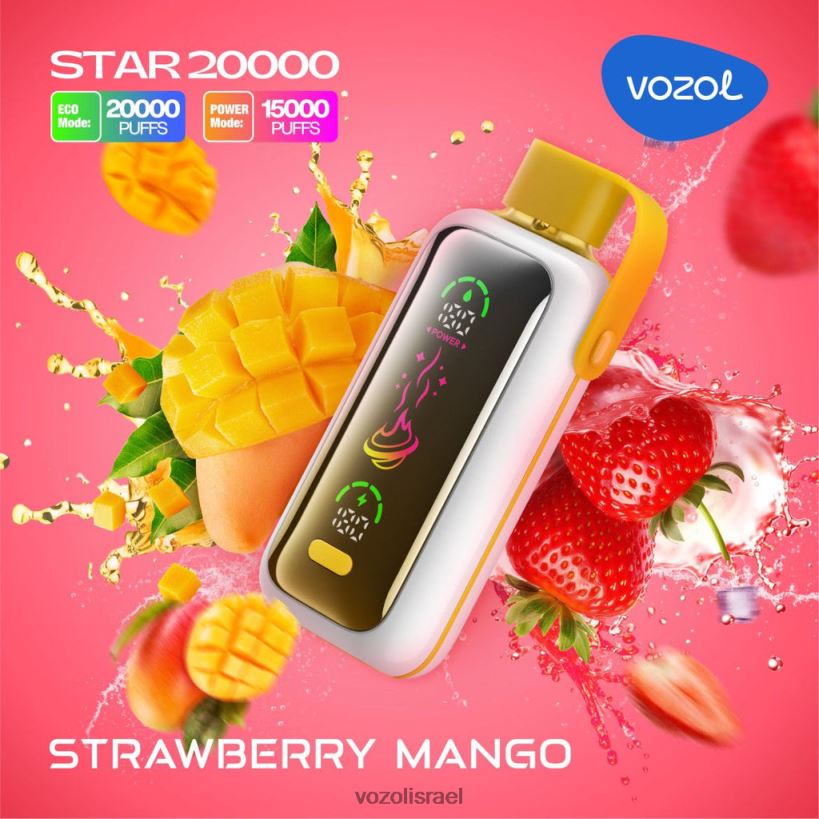 VOZOL Israel - מנגו תות VOZOL STAR 20000 H0RLH21